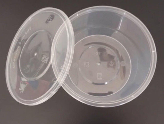 Modelagem por injeção plástica do HDPE plástico claro dos recipientes de armazenamento